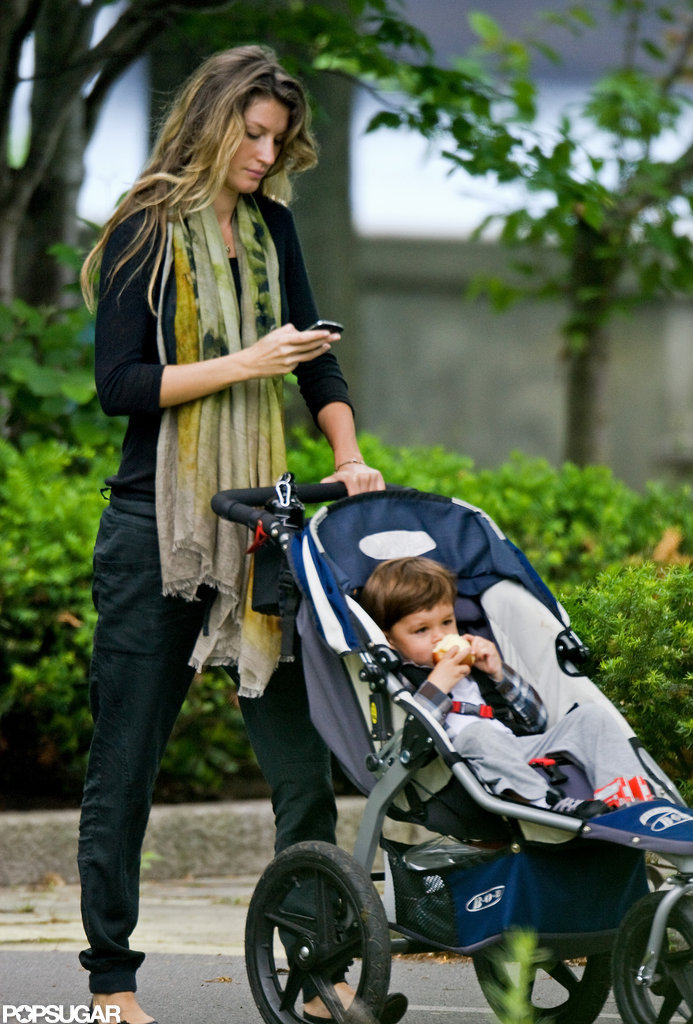 Gisele Bundchen visited a Boston park with her son Ben. Gisele Bundchen visited a Boston park with her son Ben.