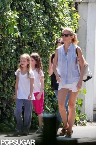 Gwyneth Paltrow and Apple took a stroll in London.
Gwyneth Paltrow and Apple took a stroll in London.