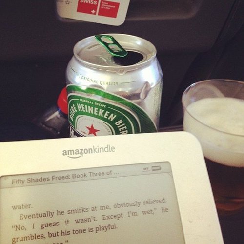 Getting her Fifty Shades Freed fix, mollygoodson said, "Keepin it classy on the flight to Madrid."
Getting her Fifty Shades Freed fix, mollygoodson said, "Keepin it classy on the flight to Madrid."