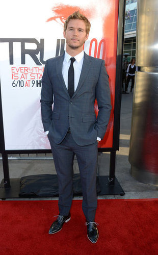 Ryan Kwanten looked cool and collected as he walked the red carpet in Hollywood.
Ryan Kwanten looked cool and collected as he walked the red carpet in Hollywood.