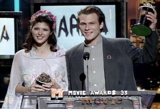 Christian Slater and Marisa Tomei, 1993 Christian Slater and Marisa Tomei, 1993