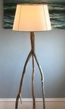 Making a tripod floor lamp with drift wood branches