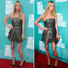 Pictures of Nikki Hilton in Grey Marco Marco Prom Dress on the red carpet at the 2012 MTV Movie Awards: Rate it or Hate it?