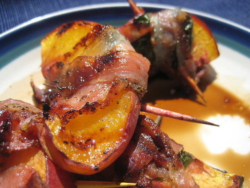 Pancetta-Wrapped Peaches Pancetta-Wrapped Peaches