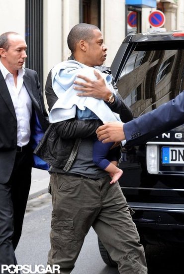 Jay-Z, Beyoncé, and Baby Blue Take Paris Together Jay-Z, Beyoncé, and Baby Blue Take Paris Together