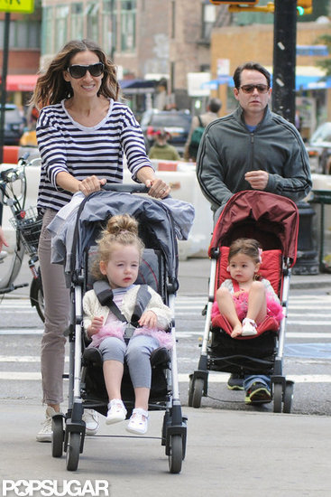 Sarah Jessica Parker and Matthew Broderick strolled around NYC with their daughters, Tabitha and Loretta.
Sarah Jessica Parker and Matthew Broderick strolled around NYC with their daughters, Tabitha and Loretta.