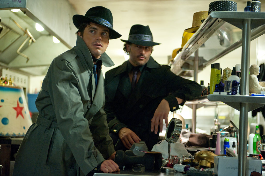Matt Bomer and Joe Manganiello looked sexy in fedoras and trench coats while filming Magic Mike.
Photos courtesy of Warner Bros.
Matt Bomer and Joe Manganiello looked sexy in fedoras and trench coats while filming Magic Mike.
Photos courtesy of Warner Bros.