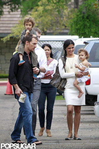 Matthew McConaughey, Camila Alves, Levi, and Vida went to church in March 2012 in Austin.
Matthew McConaughey, Camila Alves, Levi, and Vida went to church in March 2012 in Austin.