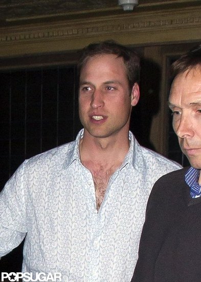 Prince William was spotted leaving a club in London.
Prince William was spotted leaving a club in London.