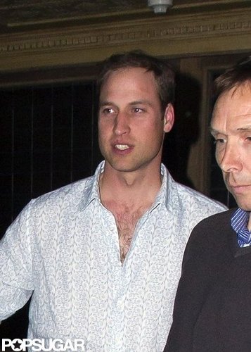 Prince William was spotted leaving a club in London.
Prince William was spotted leaving a club in London.