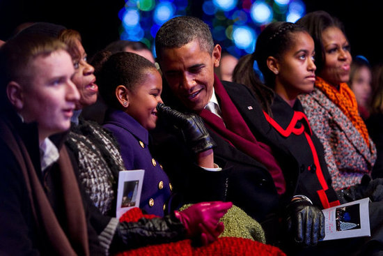During Obama's interview on The View, he shared a story from his 50th birthday party "roast":
"Malia and Sasha and a bunch of my friends and Michelle had sort of like a roast, a little private roast; each one of them read something and Malia and Sasha had written out why I am such a wonderful dad. And they had this list, it was so sweet, and one of the items on Malia's list was, 'You are just the right amount of embarrassing.'"
During Obama's interview on The View, he shared a story from his 50th birthday party "roast":
"Malia and Sasha and a bunch of my friends and Michelle had sort of like a roast, a little private roast; each one of them read something and Malia and Sasha had written out why I am such a wonderful dad. And they had this list, it was so sweet, and one of the items on Malia's list was, 'You are just the right amount of embarrassing.'"