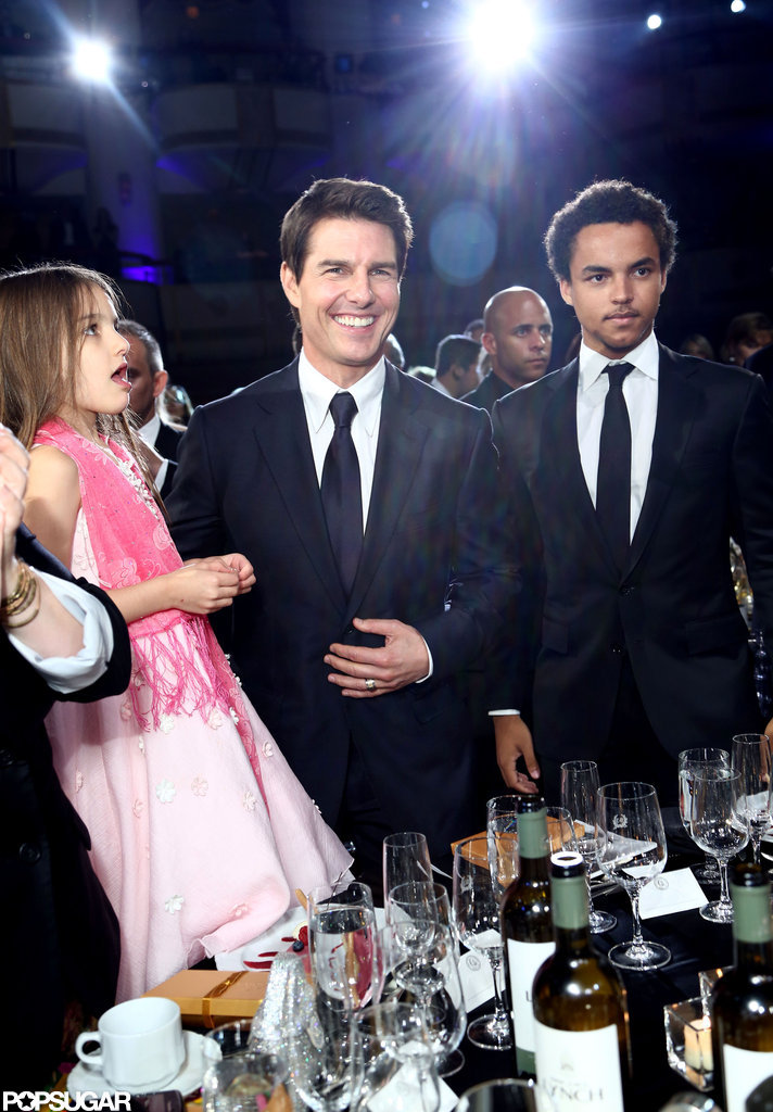 Tom Cruise had Suri and Connor at his Godiva Friars Club event in LA. Tom Cruise had Suri and Connor at his Godiva Friars Club event in LA.