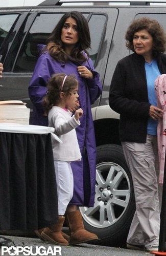 Salma Hayek and daughter Valentina Pinault were in Boston for lunch.
Salma Hayek and daughter Valentina Pinault were in Boston for lunch.