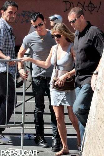 Jennifer Aniston and Justin Theroux went on a Rome vacation.
Jennifer Aniston and Justin Theroux went on a Rome vacation.