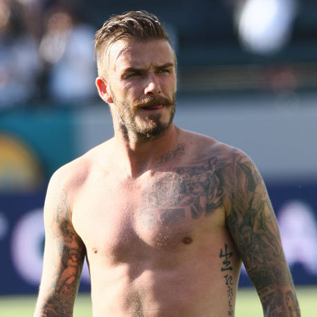 David Beckham Shirtless Pictures on Father's Day