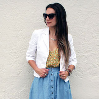 Denim Summer Skirt Street Style
