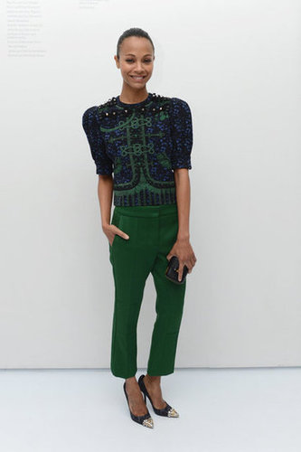 She rocked this cool Louis Vuitton Pre-Fall 2012 look with the designer's popular cap-toe pumps at the Persol party in NYC last week.
She rocked this cool Louis Vuitton Pre-Fall 2012 look with the designer's popular cap-toe pumps at the Persol party in NYC last week.