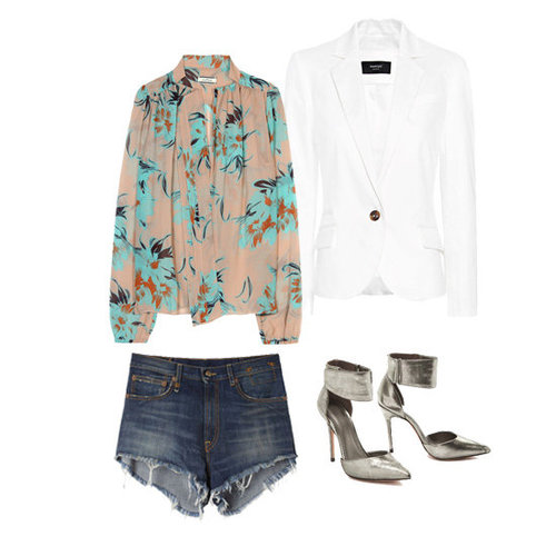 How to Dress Up Denim Cutoffs