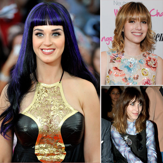 Photos of Celebs With Blunt Bangs Including Alexa Chung, Katy Perry and Emma Roberts Photos of Celebs With Blunt Bangs Including Alexa Chung, Katy Perry and Emma Roberts