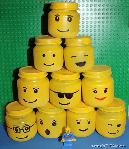 Make Lego Storage Jars Make Lego Storage Jars