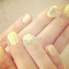 Zooey Deschanel Sports Adorable Lemon 3D Nail Art at the Critics' Choice Television Awards