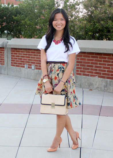 plain white t goes girly.