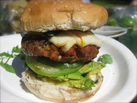 Pork Chipotle Muenster Burger