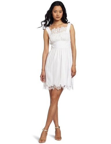 Catharine Malandrino White Eyelet Dress