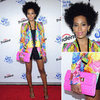 Solange Knowles in Roberto Cavalli Printed Blazer