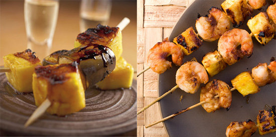 Grilled Pineapple Skewers — 2 Ways Grilled Pineapple Skewers — 2 Ways