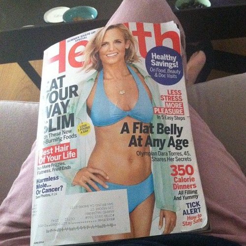 Themelodyofla had some fit reading. She says, "Thanks mom for leaving me your Health magazine. Some pretty good tips and recipes in there!"
Themelodyofla had some fit reading. She says, "Thanks mom for leaving me your Health magazine. Some pretty good tips and recipes in there!"