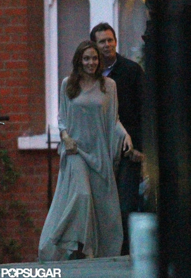 Angelina Jolie at Rasoi Restaurant in England Pictures