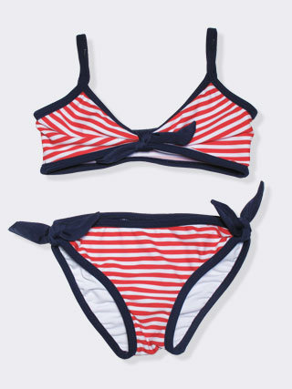 For Little and Big Girls: Baby CZ Striped Bikini For Little and Big Girls: Baby CZ Striped Bikini