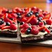 Brownie and Berries Dessert Pizza