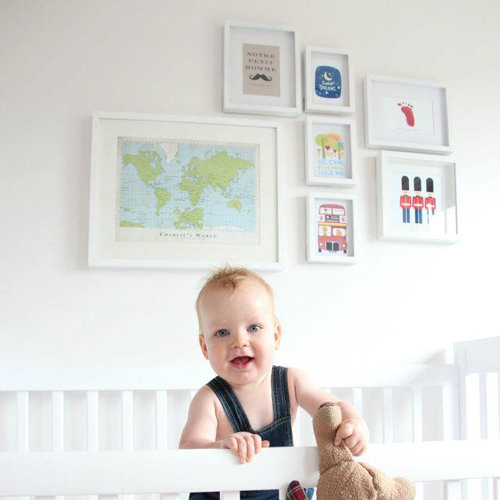 Striped Wall in Nursery