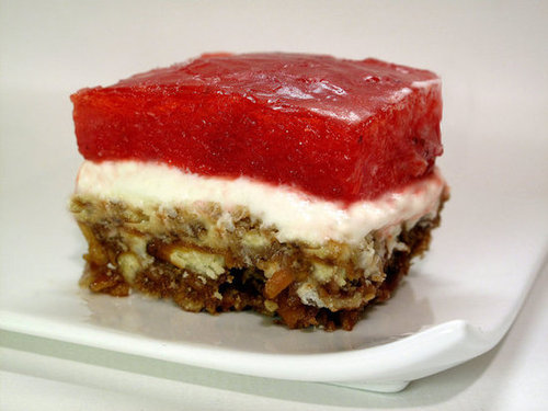 Utah: Jell-O Pretzel Salad Utah: Jell-O Pretzel Salad