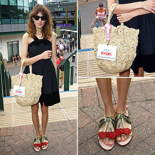 Alexa Chung Wearing Cherry Shoes