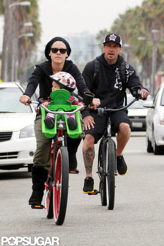 Pink and Carey Hart took their daughter, Willow, on a bike ride in LA.
Pink and Carey Hart took their daughter, Willow, on a bike ride in LA.