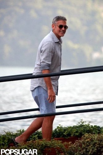 George Clooney and Stacy Keibler Get Back to Boating in Lake Como George Clooney and Stacy Keibler Get Back to Boating in Lake Como