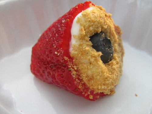 Cheesecake and Blueberry Stuffed Strawberries
