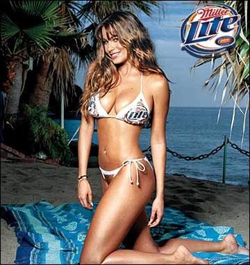 Sofia Vergara slipped into a bikini for a Miller Lite ad.
Sofia Vergara slipped into a bikini for a Miller Lite ad.
