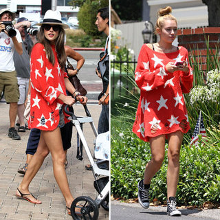 Miley Cyrus's Star-Print Sweater