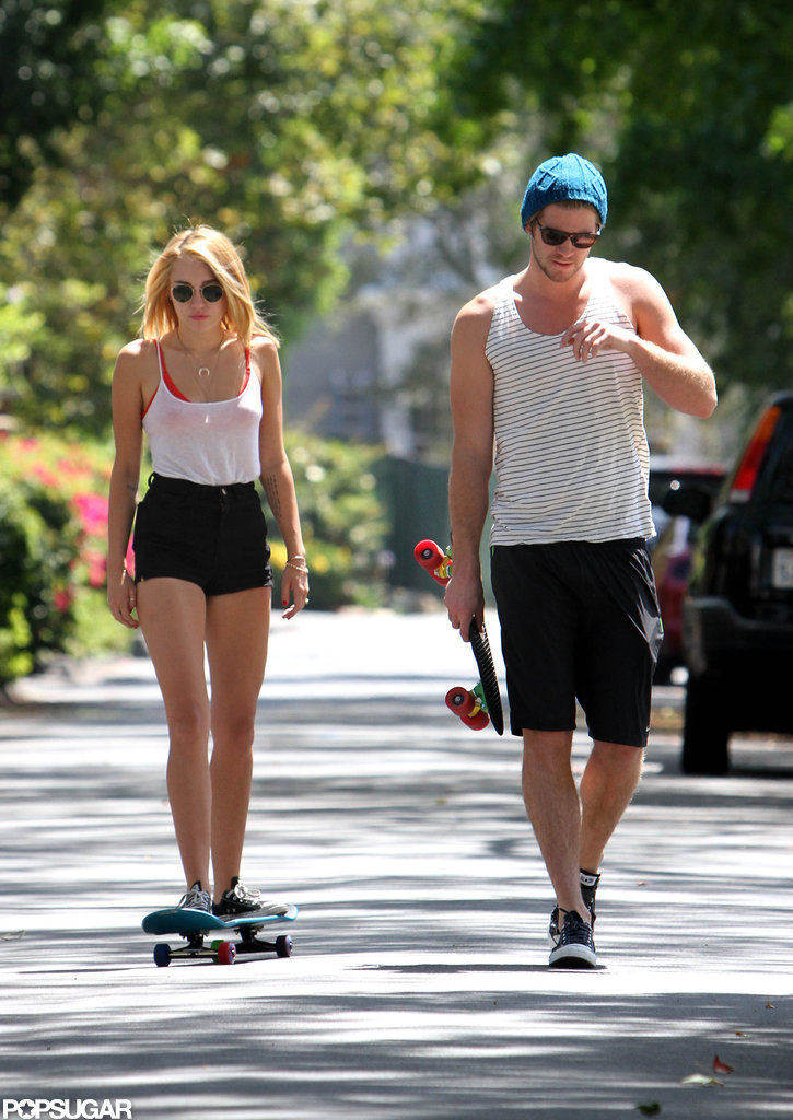 Miley Cyrus Debuts Her Blond Hair During an Adventure With Liam Hemsworth Miley Cyrus Debuts Her Blond Hair During an Adventure With Liam Hemsworth