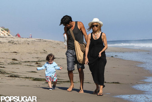 Skyler Berman ran along the beach with mom Rachel Zoe and a friend.
Skyler Berman ran along the beach with mom Rachel Zoe and a friend.