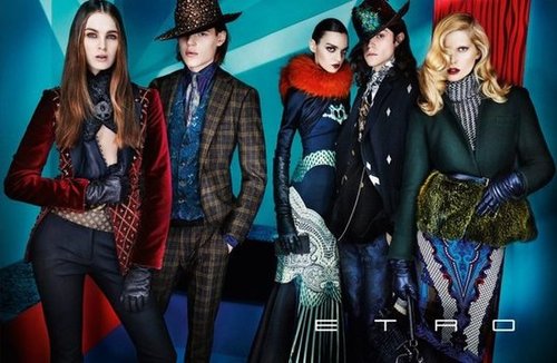 Cool Fall wares and luxurious layers rule Etro's Fall collection.
Cool Fall wares and luxurious layers rule Etro's Fall collection.