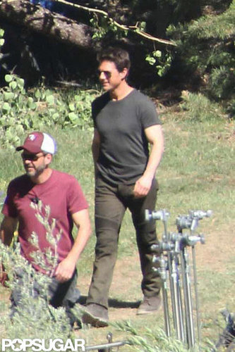 Tom Cruise looked happy on the set of Oblivion in June Lake, CA.
Tom Cruise looked happy on the set of Oblivion in June Lake, CA.