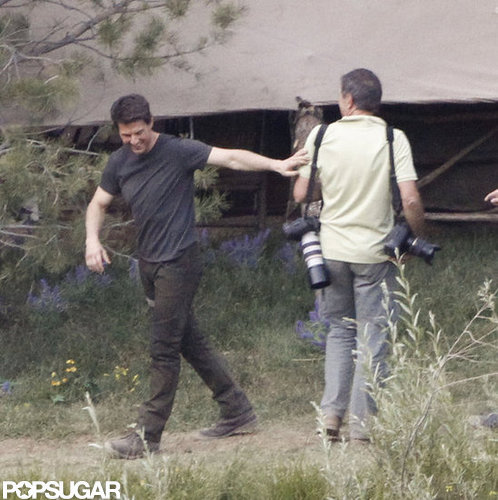 Tom Cruise had a laugh on the set of Oblivion in June Lake, CA.
Tom Cruise had a laugh on the set of Oblivion in June Lake, CA.
