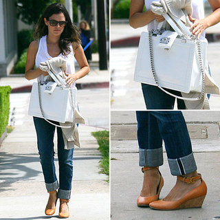 Rachel Bilson Carrying White Chanel Bag