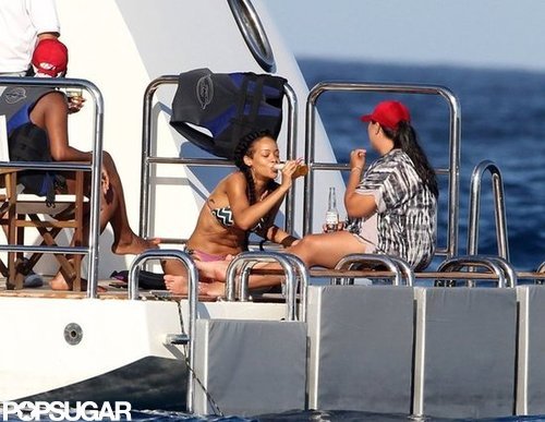 Bikini-Clad Rihanna Lets Loose on a Luxury Cruise Bikini-Clad Rihanna Lets Loose on a Luxury Cruise