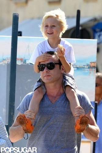 Samuel got a lift from his dad, Liev Schreiber, in the South of France.
Samuel got a lift from his dad, Liev Schreiber, in the South of France.